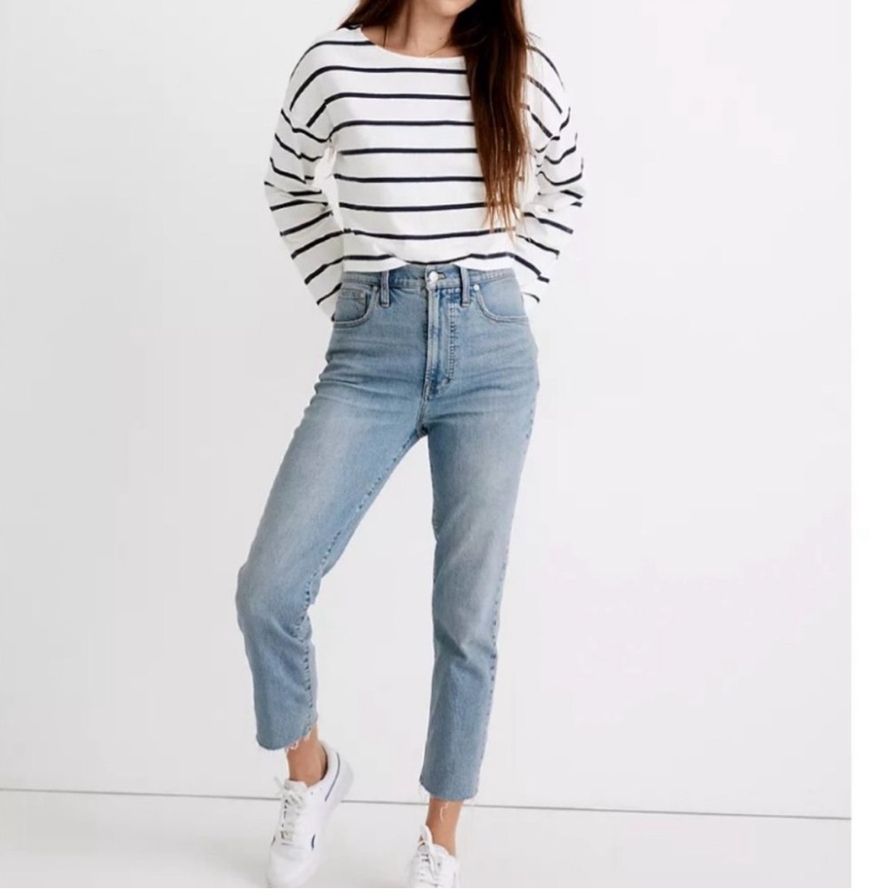 NEW Madewell The Petite Perfect Vintage Jean in Ellicott Wash 25P light wash